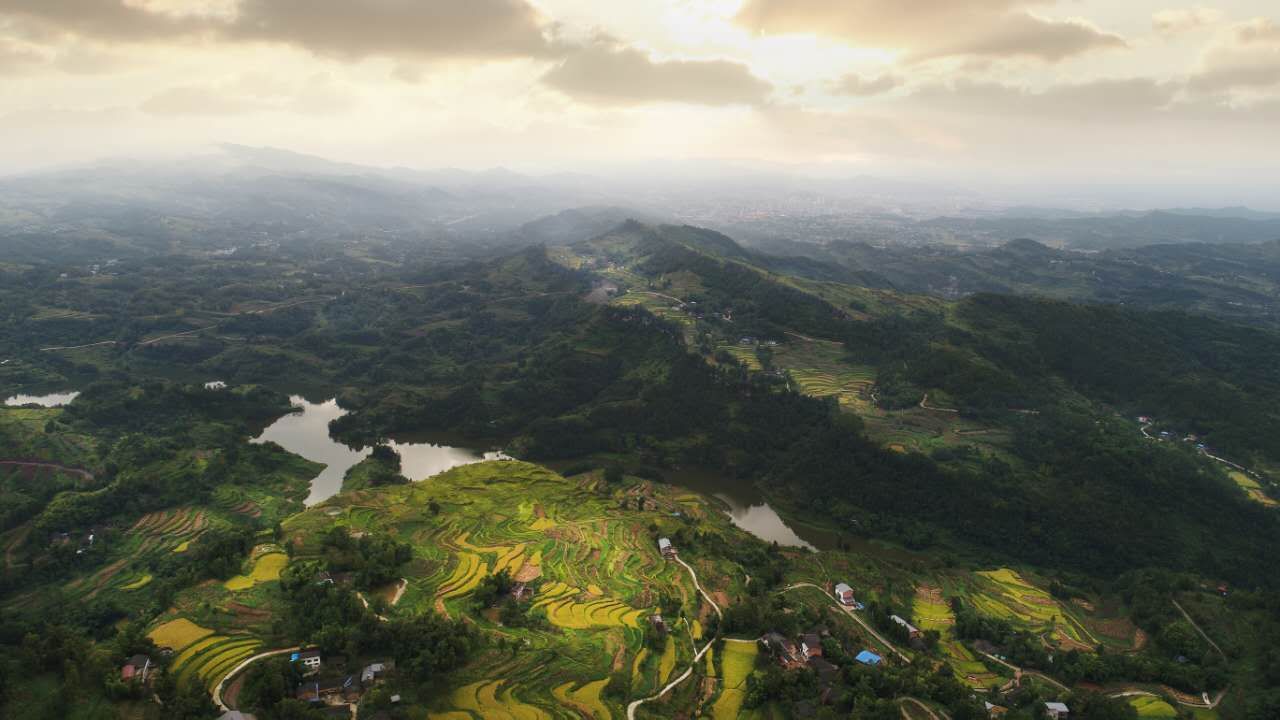 鳥瞰寶石水庫